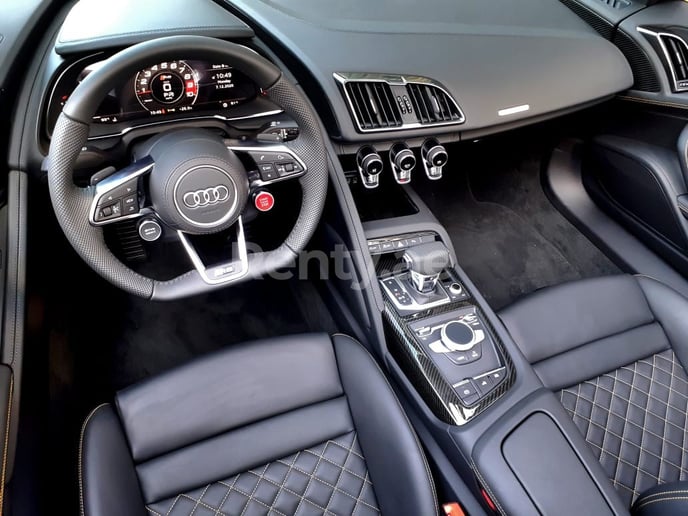 Audi R8- V10 SPYDER (Gelb), 2021  zur Miete in Dubai