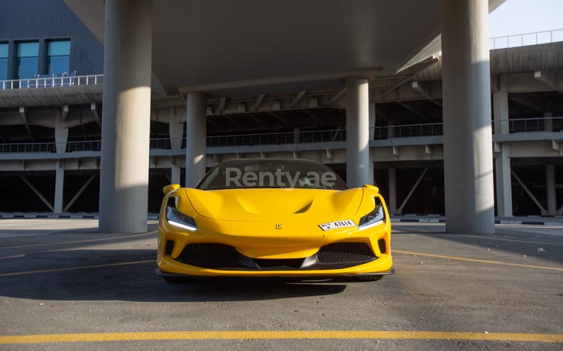 Ferrari F8 Tributo Spyder (Yellow), 2022 - hourly hourly rental in Dubai 0