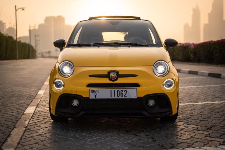 Fiat Abarth 595 (Yellow), 2021 for rent in Dubai