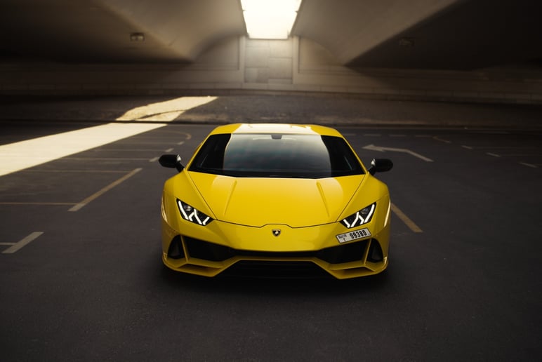 Lamborghini Evo coupe (Yellow), 2020 - leasing offers in Abu Dhabi