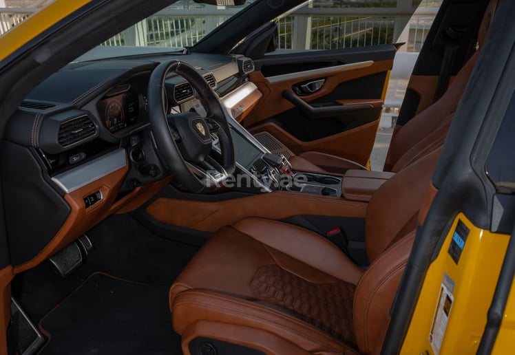 Lamborghini Urus (Yellow), 2020 for rent in Dubai 3