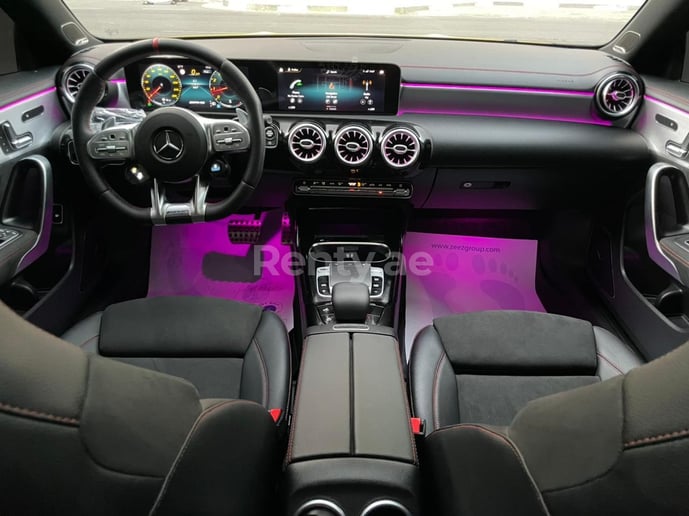 Mercedes CLA 35AMG (Yellow), 2021 for rent in Dubai