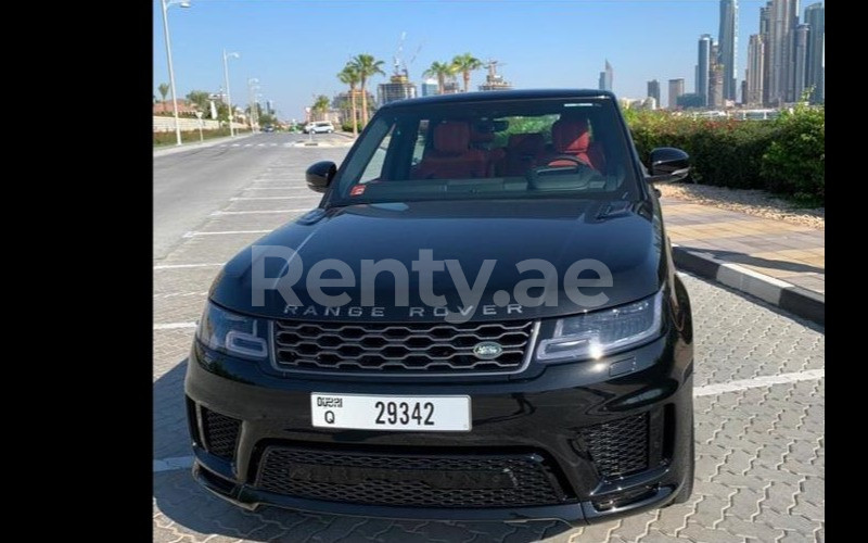 Nero Range Rover Sport, 2020 noleggio a Dubai