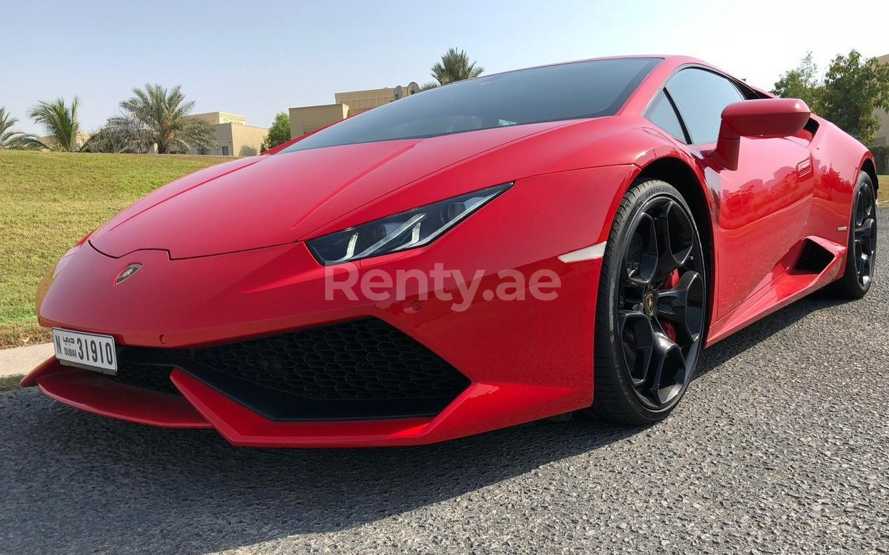 Lamborghini Huracan (Red), 2018 for rent in Dubai