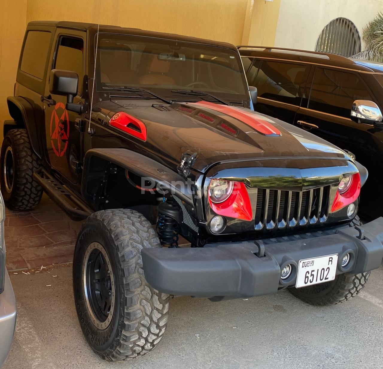 Rent a Jeep Wrangler (Black), 2018 ID-03055, in Dubai 
