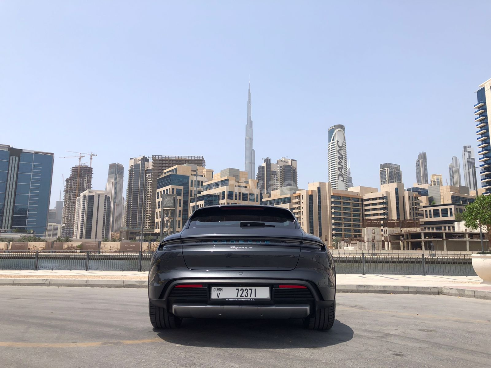 Rent a Grey Porsche Taycan, 2022 ID-04970, in Dubai - Renty.ae