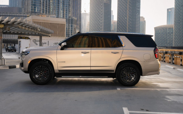 Beige Chevrolet Tahoe, 2021 for rent in Dubai 1