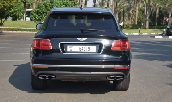 Black Bentley Bentayga, 2019 for rent in Dubai 2