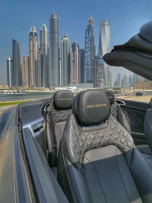 أسود Bentley GTC 1st Edition, 2020 للإيجار في دبي 5