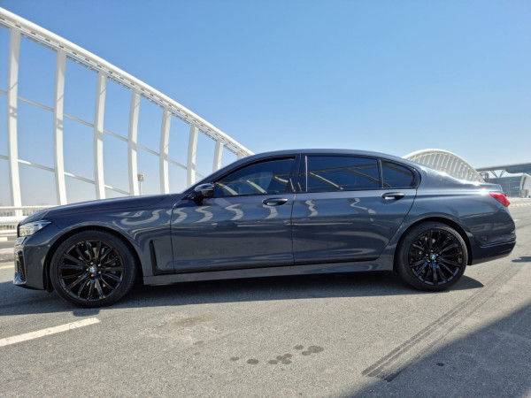 Black BMW 7 Series, 2020 for rent in Dubai 1
