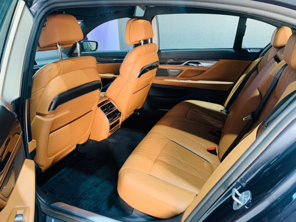 Black BMW 7 Series, 2020 for rent in Dubai 4
