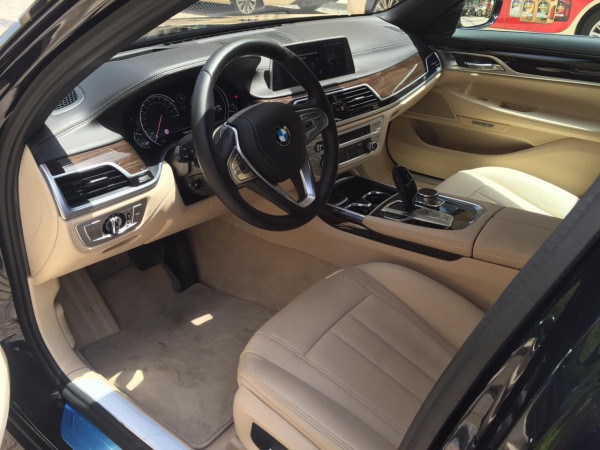 Black BMW 730 Li, 2019 for rent in Dubai 0