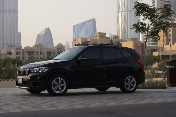 Black BMW X1, 2019 for rent in Dubai 1