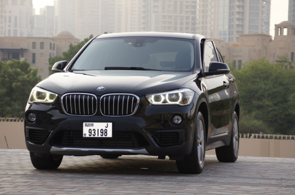 Black BMW X1, 2019 for rent in Dubai 3