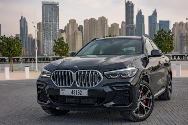 Black BMW X6, 2022 for rent in Dubai 0