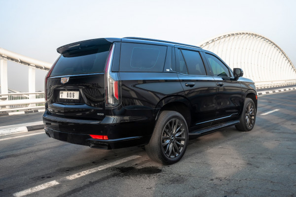 Black Cadillac Escalade Black Edition, 2021 for rent in Dubai 1