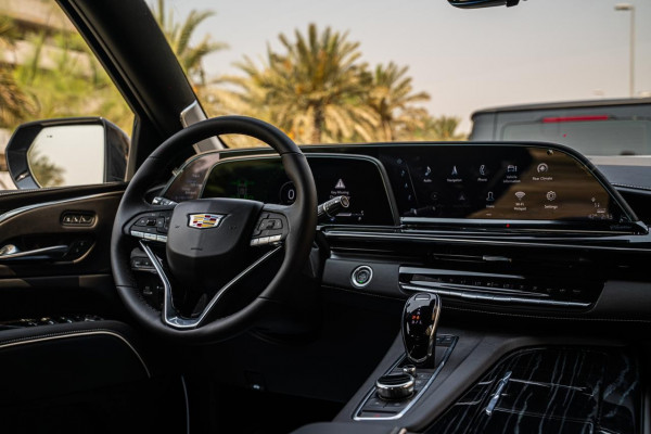 Black Cadillac Escalade Platinum Fully Loaded, 2021 for rent in Dubai 1