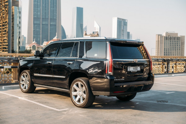 Black Cadillac Escalade Sport, 2021 for rent in Dubai 1
