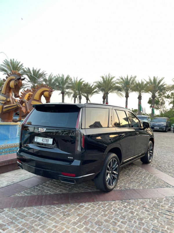 Black Cadillac Escalade Platinum S, 2021 for rent in Dubai 4
