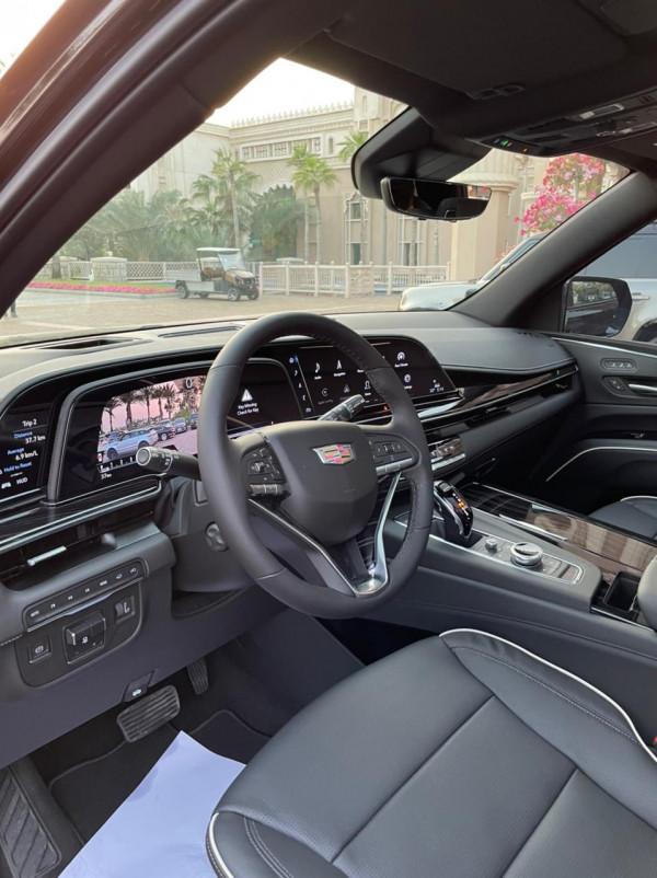 Black Cadillac Escalade Platinum S, 2021 for rent in Dubai 5