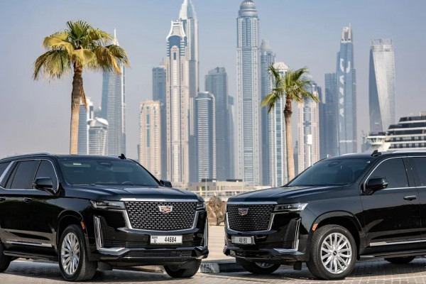 Black Cadillac Escalade, 2021 for rent in Dubai 2