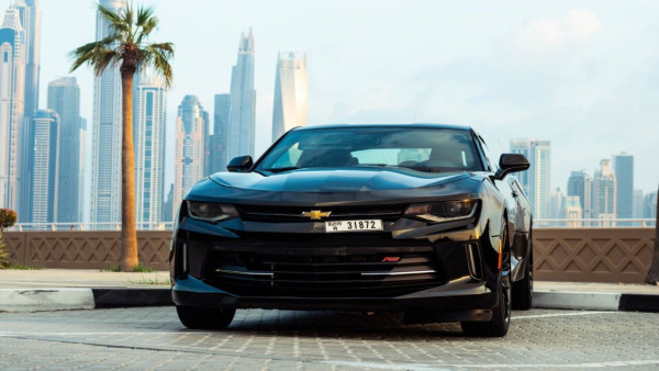 Black Chevrolet Camaro, 2018 for rent in Dubai 5