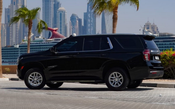 Black Chevrolet Tahoe, 2021 for rent in Dubai 0