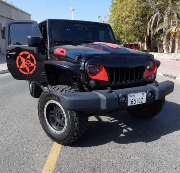 أسود Jeep Wrangler, 2018 للإيجار في دبي 1