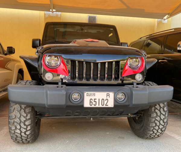 أسود Jeep Wrangler, 2018 للإيجار في دبي 2