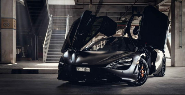 Black McLaren 720 S, 2020 for rent in Dubai 1