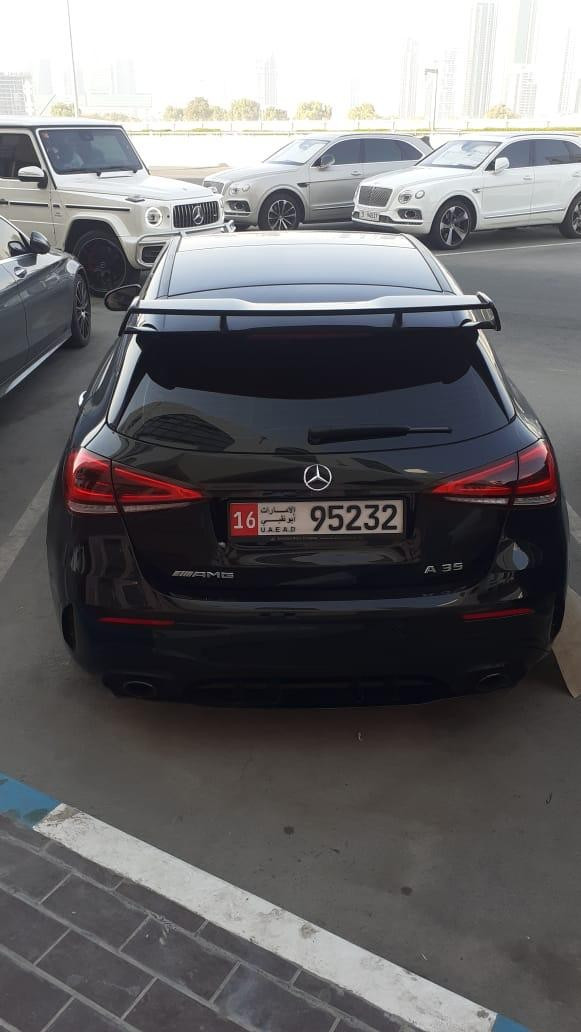 黑色 Mercedes A35, 2020 迪拜汽车租凭 2