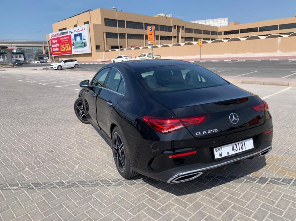 Black Mercedes CLA, 2021 for rent in Dubai 0