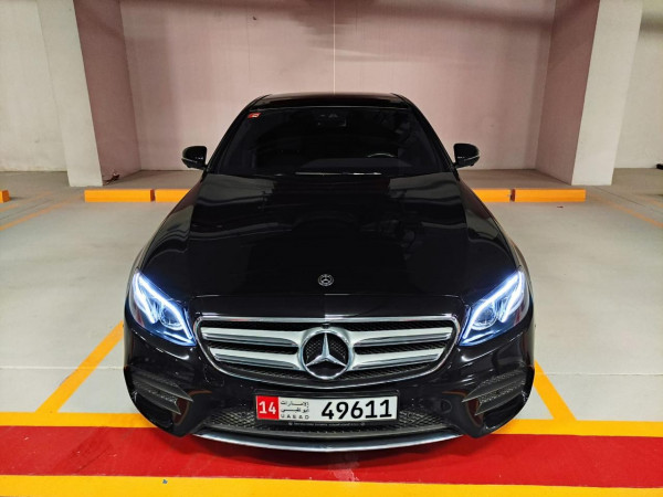 Black Mercedes E300 Class, 2019 for rent in Dubai 0