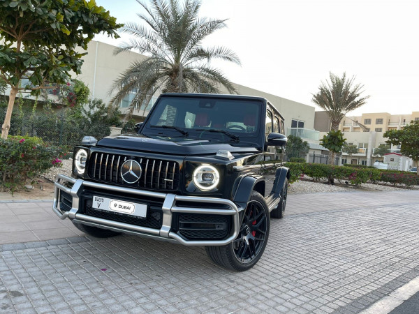 أسود Mercedes G63, 2020 للإيجار في دبي 0
