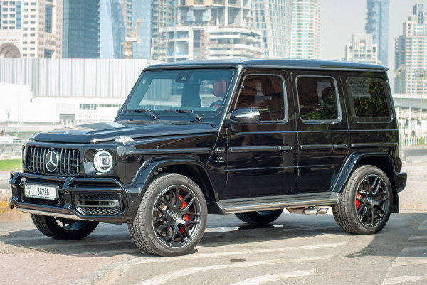 Black Mercedes G63, 2021 for rent in Dubai 0