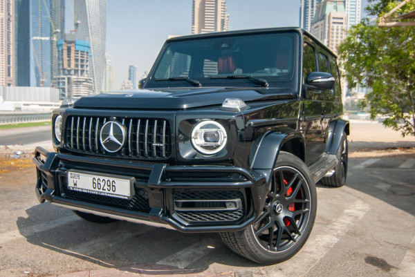 Black Mercedes G63, 2021 for rent in Dubai 1