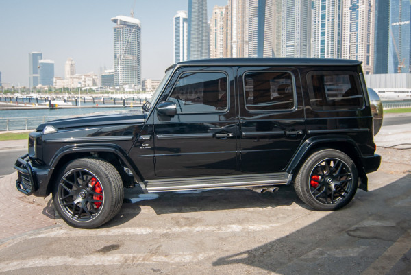 Black Mercedes G63, 2021 for rent in Dubai 4