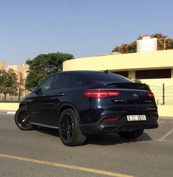 Black Mercedes GLE 63AMG, 2018 for rent in Dubai 0