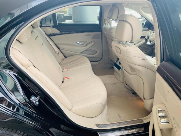Black Mercedes S Class, 2019 for rent in Dubai 0