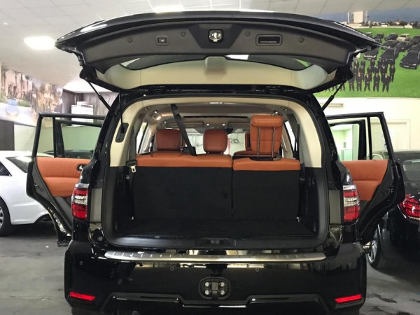 Black Nissan Patrol  V6 Titanium, 2021 for rent in Dubai 3