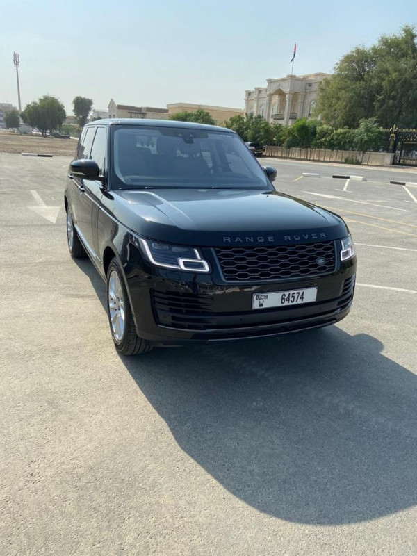 黑色 Range Rover Vogue HSE, 2019 迪拜汽车租凭 1