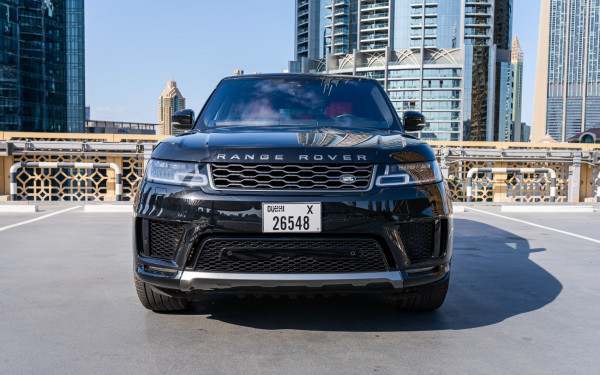Black Range Rover Sport, 2020 for rent in Dubai 0