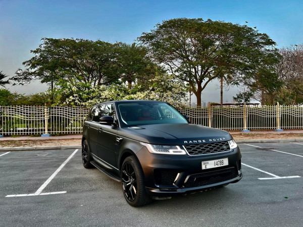 Black Range Rover Sport, 2021 for rent in Dubai 0
