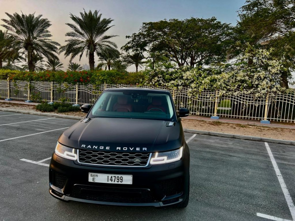 Black Range Rover Sport, 2021 for rent in Dubai 1