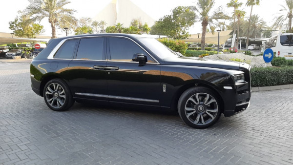 Black Rolls Royce Cullinan, 2020 for rent in Dubai 1
