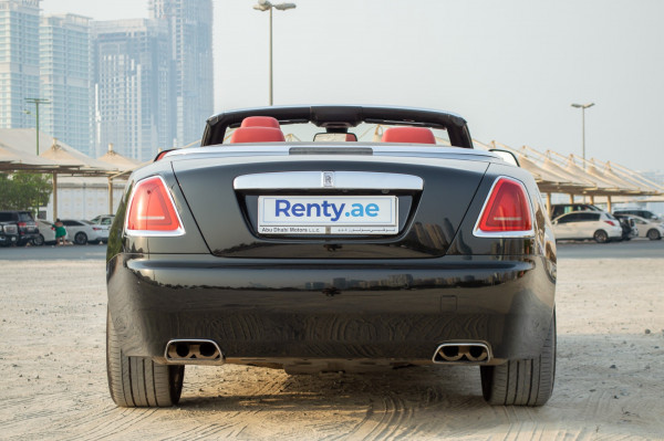 Black Rolls Royce Dawn, 2020 for rent in Dubai 2