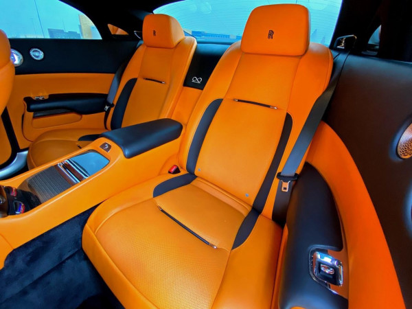 Black Rolls Royce Wraith-BLACK BADGE, 2020 for rent in Dubai 4
