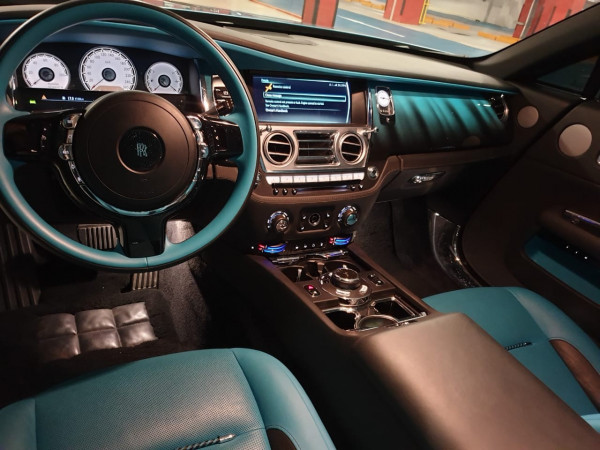 Black Rolls Royce Wraith, 2019 for rent in Dubai 7