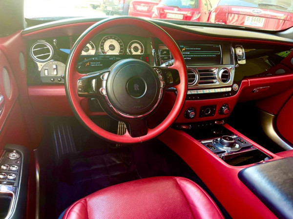 Black Rolls Royce Wraith, 2019 for rent in Dubai 0