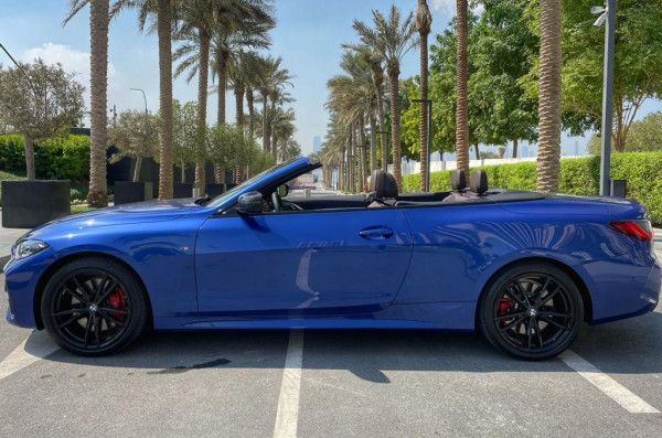 Blue BMW 4 Series, 440i, 2021 for rent in Dubai 2